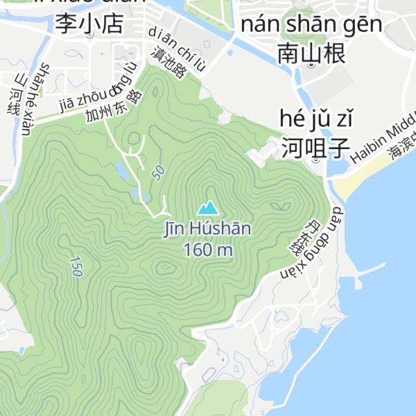 Map of Jīn Húshān