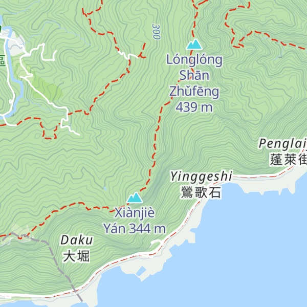 Map of Yinggeshishan
