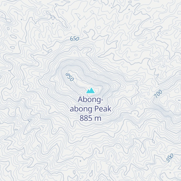 Map of Abong-abong Peak