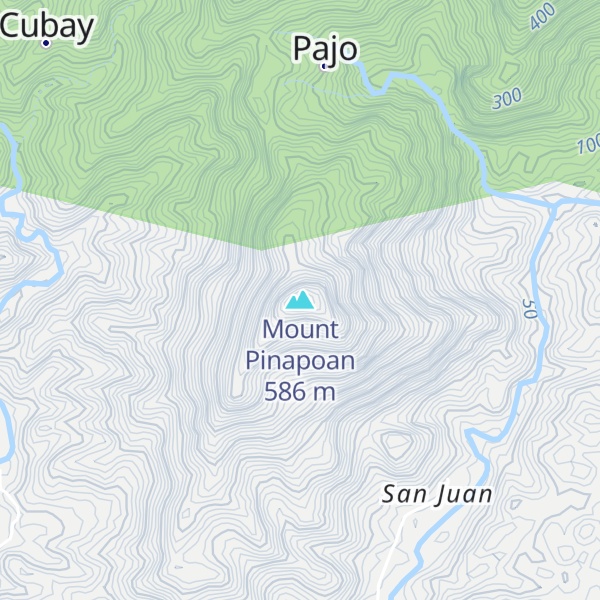 Map of Mount Pinapoan