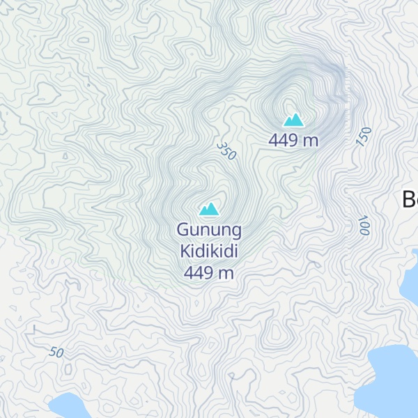Map of Gunung Kidikidi