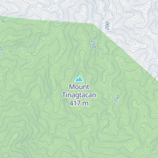 Map of Mount Tinagtacan