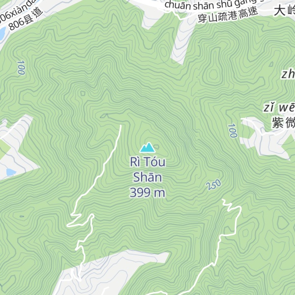 Map of Rì Tóu Shān