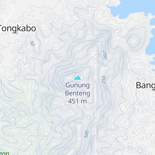 Map of Gunung Benteng