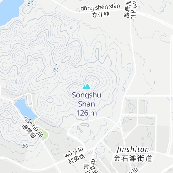 Map of Songshu Shan