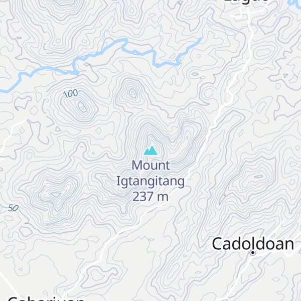 Map of Mount Igtangitang