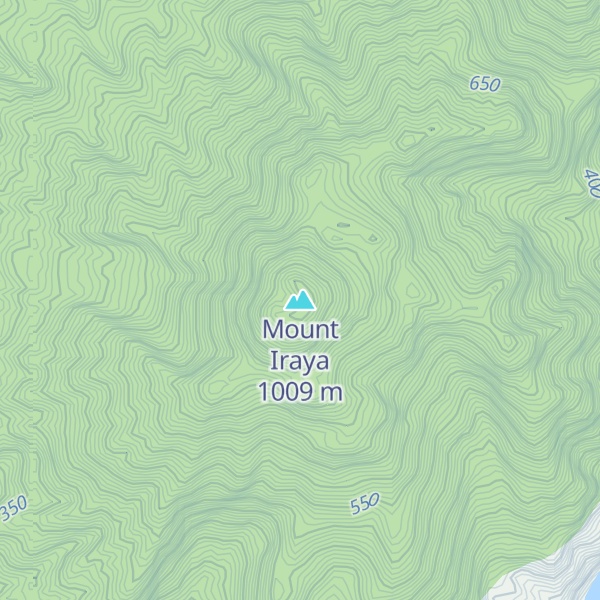 Map of Mount Iraya