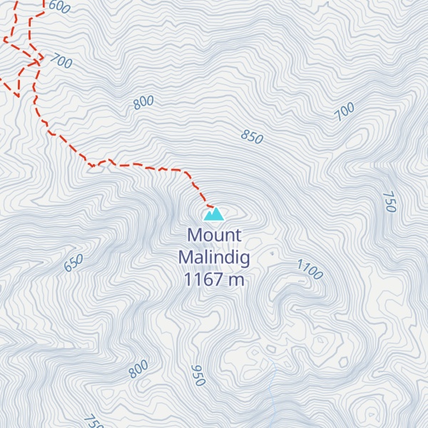 Map of Mount Malindig