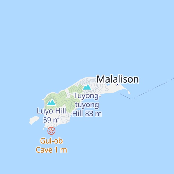 Map of Tuyong-tuyong Hill