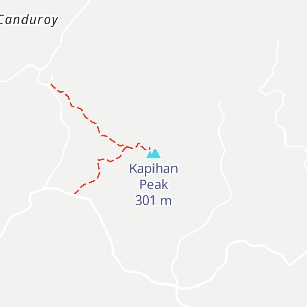 Map of Kapihan Peak