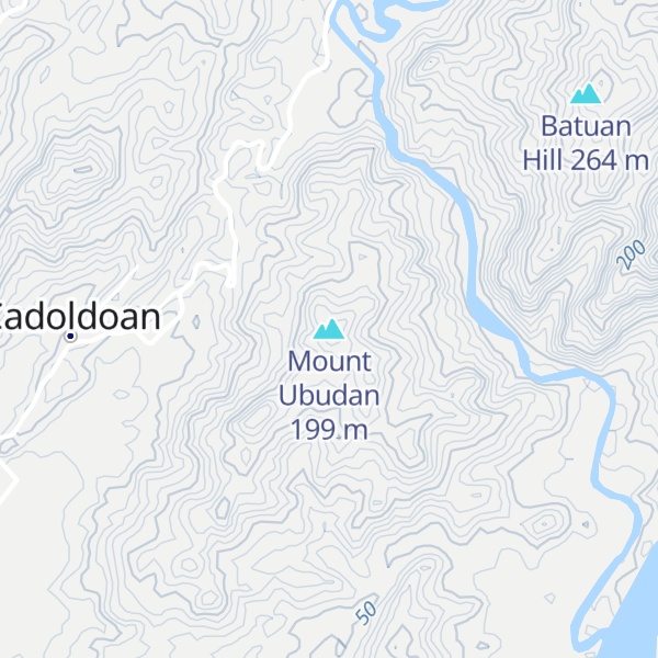 Map of Mount Ubudan