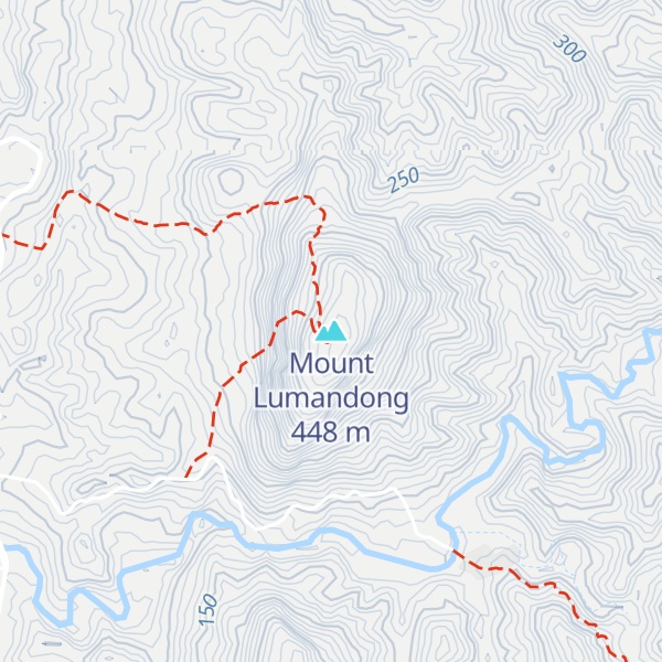 Map of Mount Lumandong