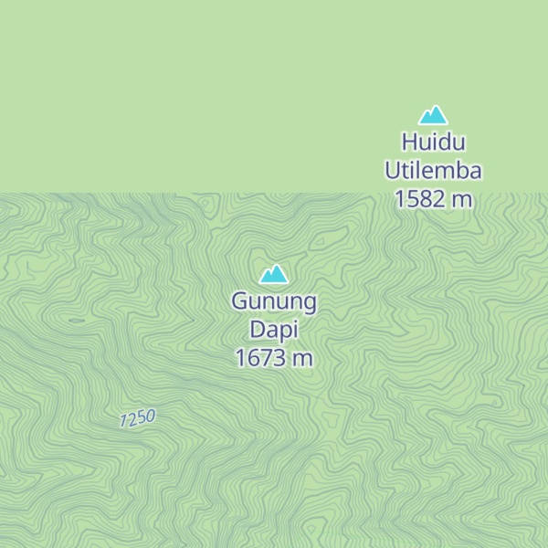 Map of Gunung Dapi