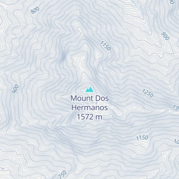 Map of Mount Dos Hermanos