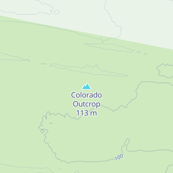 Map of Colorado Outcrop