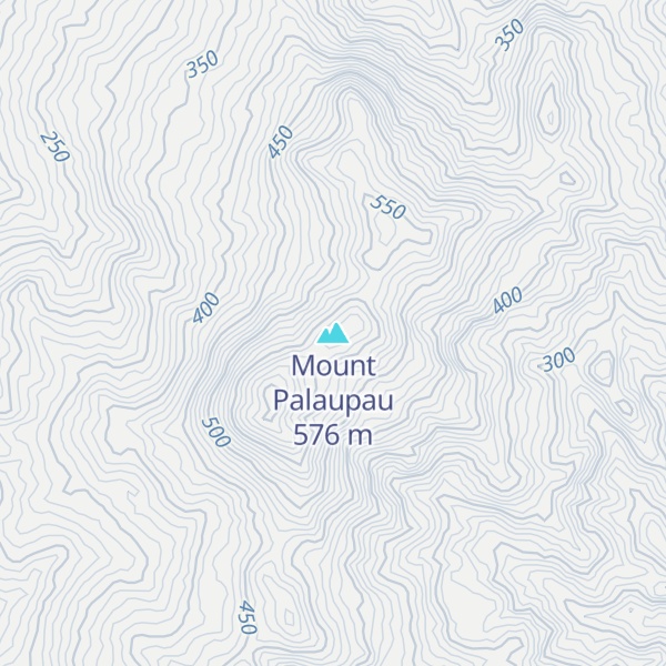 Map of Mount Palaupau