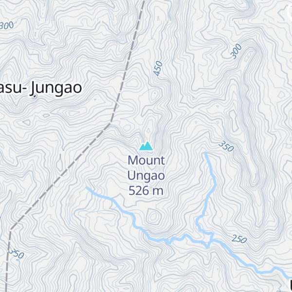 Map of Mount Ungao