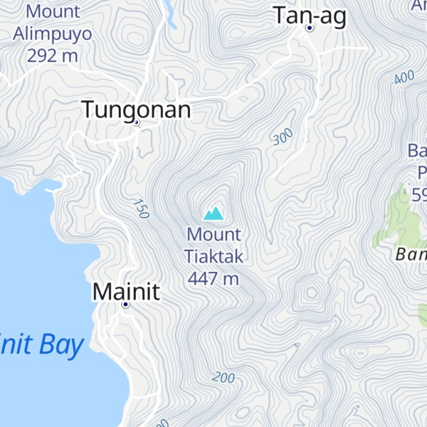 Map of Mount Tiaktak