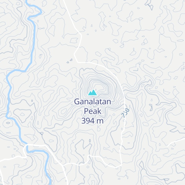 Map of Ganalatan Peak