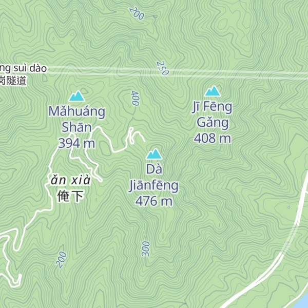 Map of Dà Jiānfēng