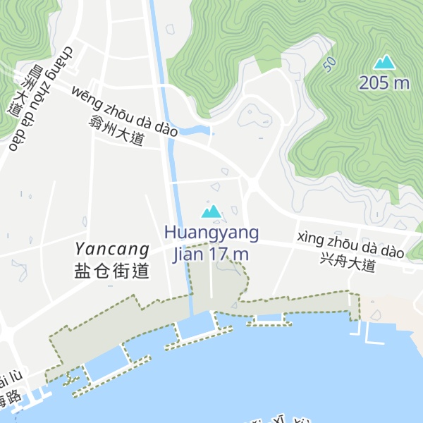 Map of Huangyang Jian