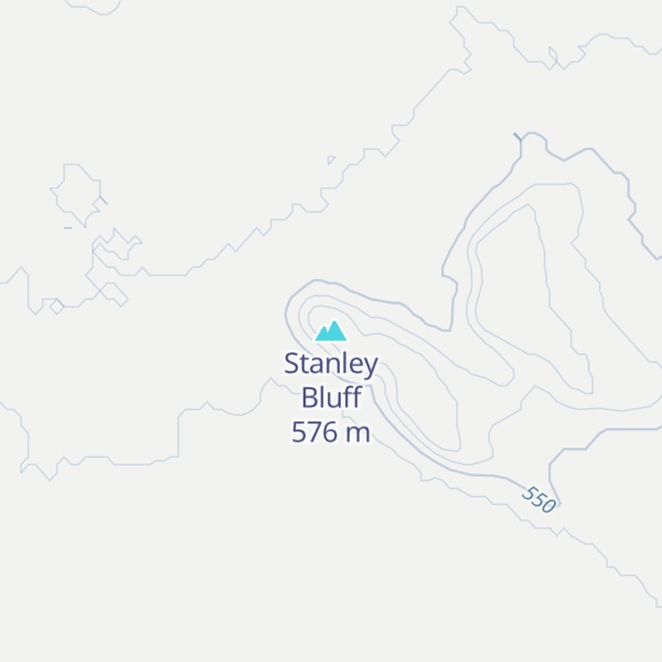 Map of Stanley Bluff