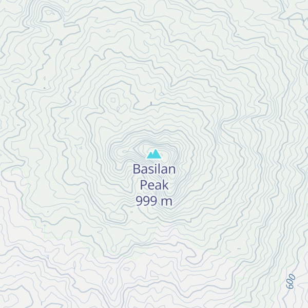 Map of Basilan Peak