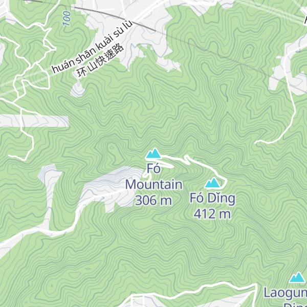 Map of Fó Mountain