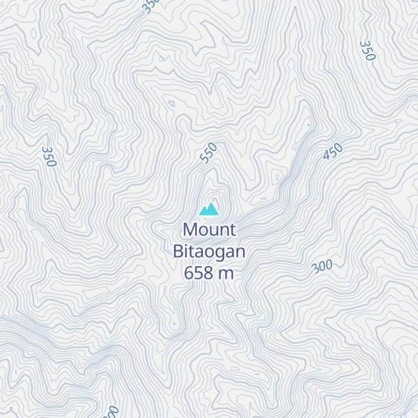 Map of Mount Bitaogan