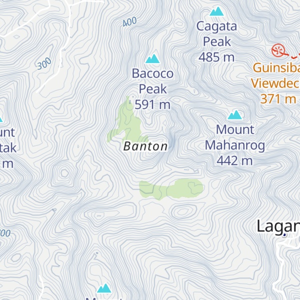 Map of Mayamig Peak