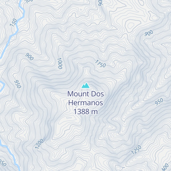 Map of Mount Dos Hermanos