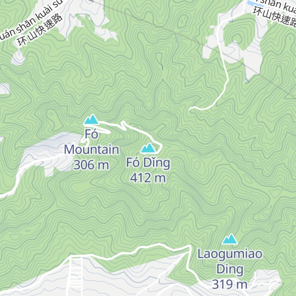 Map of Fó Dǐng