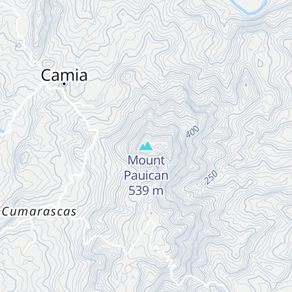 Map of Mount Pauican