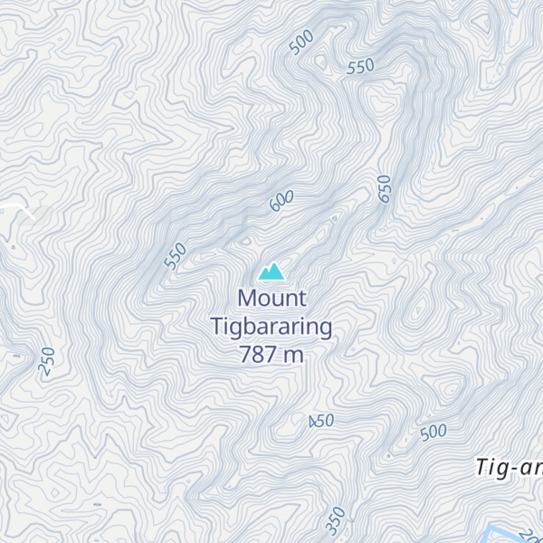 Map of Mount Tigbararing
