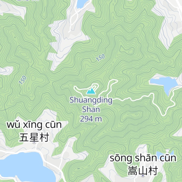 Map of Shuangding Shan