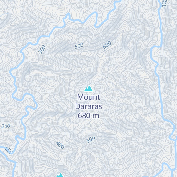 Map of Mount Dararas