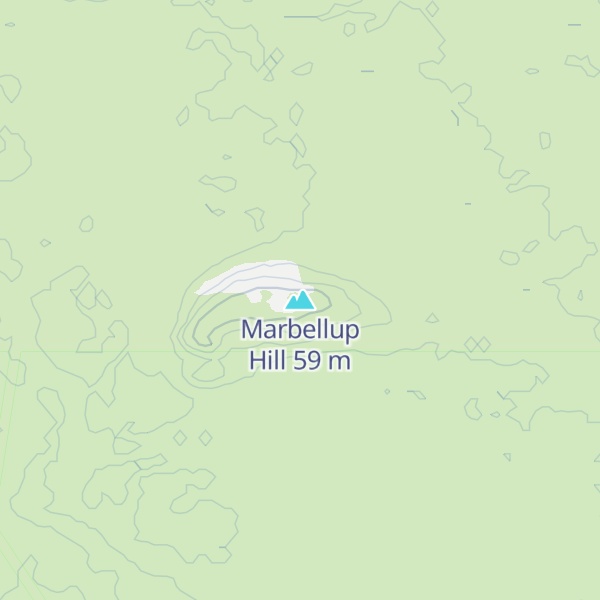 Map of Marbellup Hill