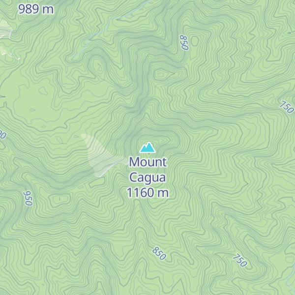 Map of Mount Cagua
