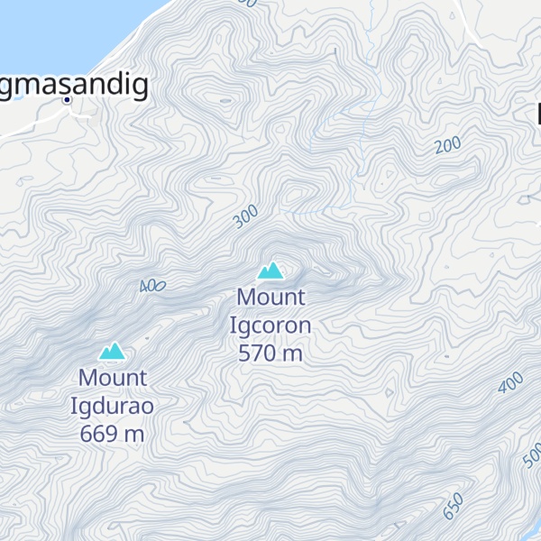 Map of Mount Igcoron