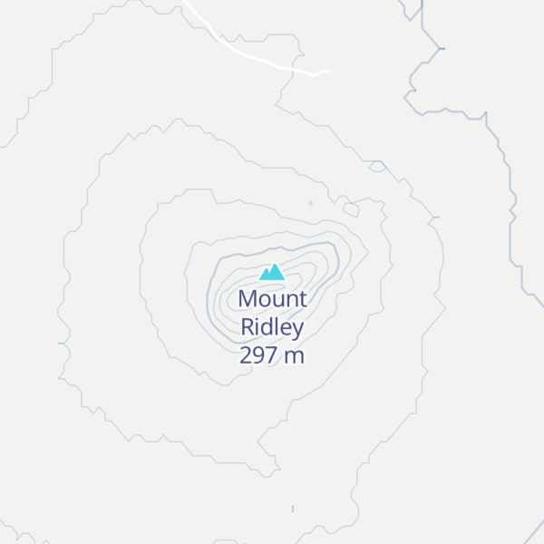 Map of Mount Ridley
