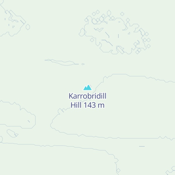 Map of Karrobridill Hill