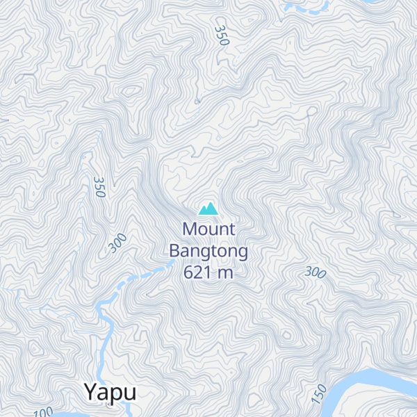 Map of Mount Bangtong