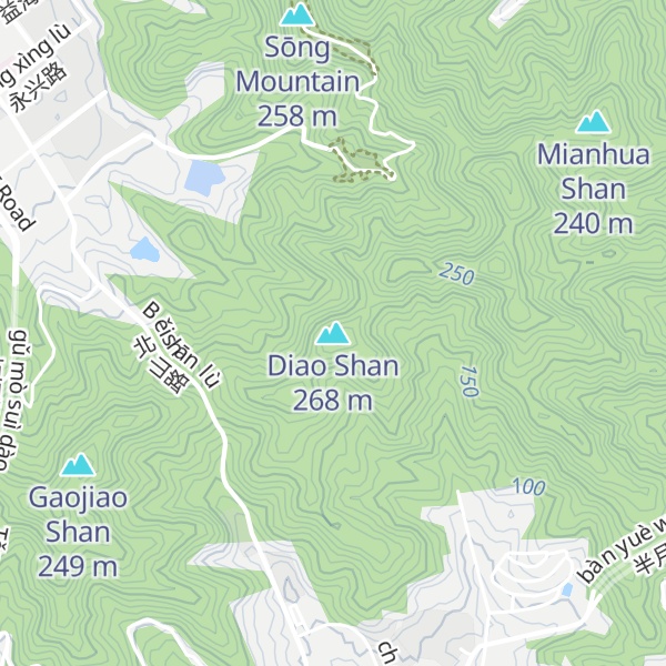 Map of Diao Shan