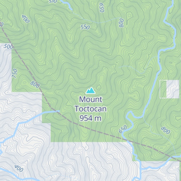 Map of Mount Toctocan