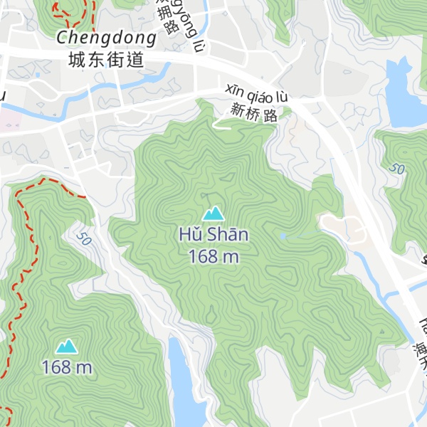 Map of Hǔ Shān