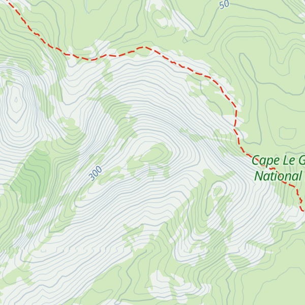 Map of Mount Le Grand