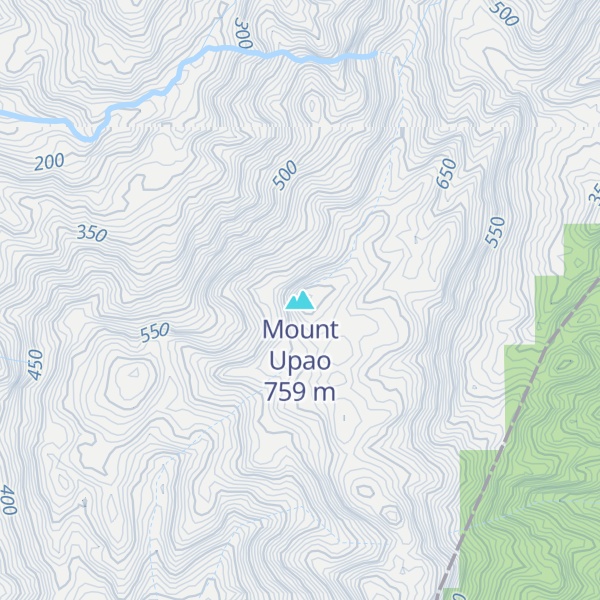 Map of Mount Upao