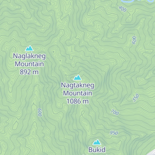Map of Nagtakneg Mountain