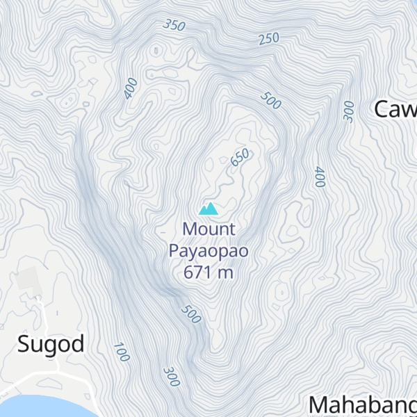 Map of Mount Payaopao