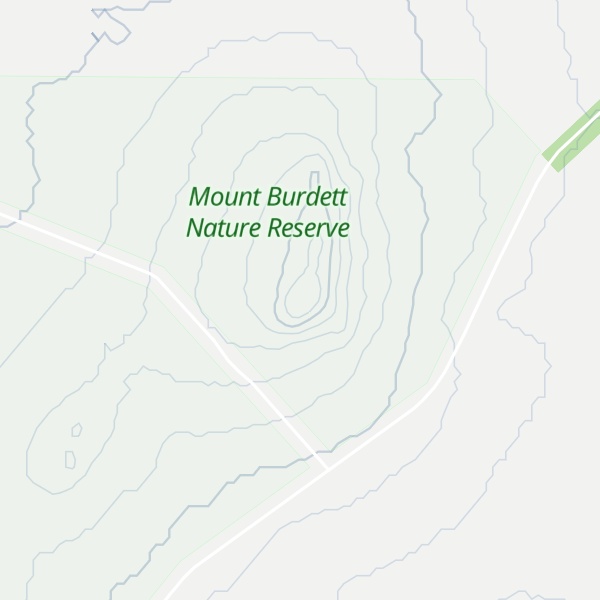 Map of Mount Burdett